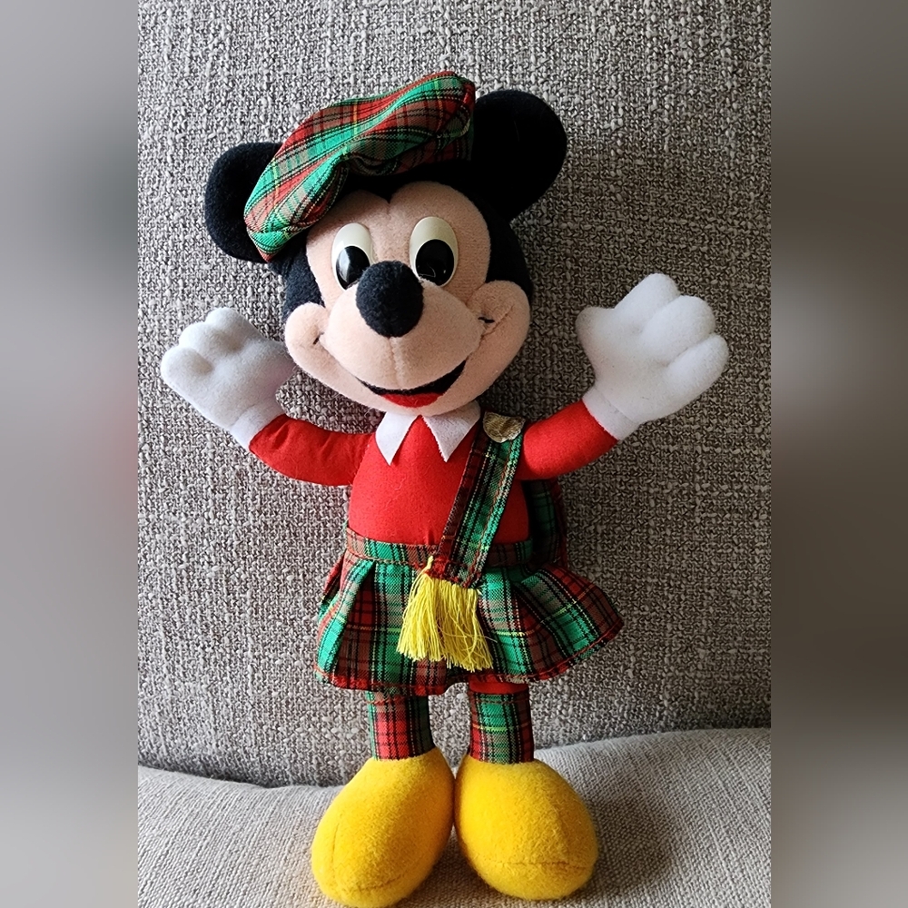 Vintage Disney Playskool Scottish Mickey Mouse with Kilt